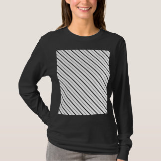 Schwarze Liniengeometrie einfach T-Shirt