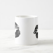 Schwarze Lippen Kaffeetasse (Mittel)