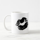 Schwarze Lippen Kaffeetasse (Links)