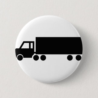 schwarze LKW-Ikonen Button