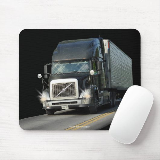 SCHWARZE LKW-LKW-TREIBER MOUSEPAD (Mit Mouse)