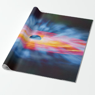 Schwarze Loch-Ausflüsse - Farbkonzept eines Künstl Geschenkpapier