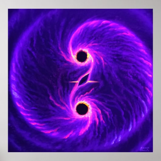 Schwarze Löcher Poster (Vorne)