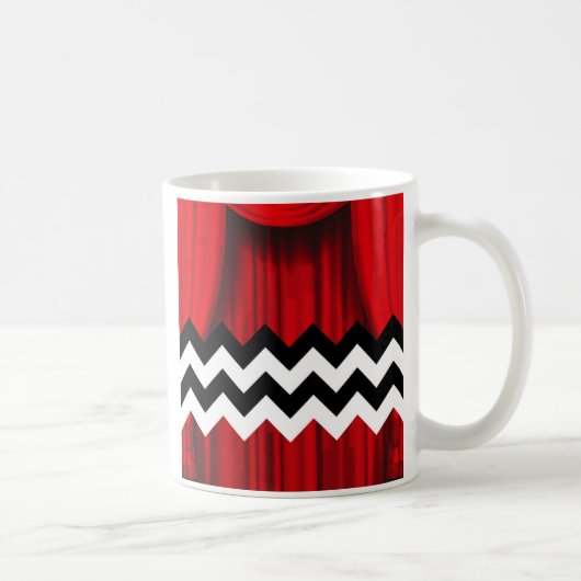 schwarze Lodge Chevron Kaffeetasse (Rechts)