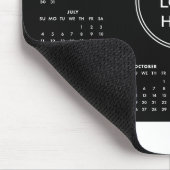 Schwarze Logo 2027 Kalender Mauspad (Ecke)