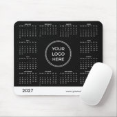 Schwarze Logo 2027 Kalender Mauspad (Mit Mouse)