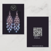 Schwarze Logo-Ohrensichtkarte Visitenkarte (Vorne/Hinten)