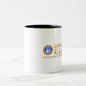Schwarze Logo-Tasse Zweifarbige Tasse (Mittel)