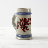 "Schwarze Löwe" Bierglas (Vorderseite Links)