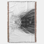 Schwarze Löwe mit Antlerkrone und Monogramm Decke (Vorderseite Vertikal)