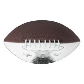 Schwarze Löwe mit Antlerkrone und Monogramm Football (Vorderseite)