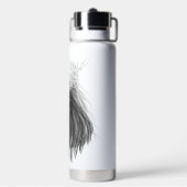 Schwarze Löwe mit Antlerkrone und Monogramm Trinkflasche (Hinten)