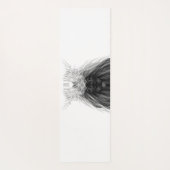 Schwarze Löwe mit Antlerkrone und Monogramm Yogamatte (Rückseite)