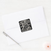 SCHWARZE LUNGE MINENCLUB QUADRATISCHER AUFKLEBER (Umschlag)