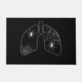 Schwarze Lungenspinnen | Halloween Spider Fußmatte (Vorderseite)