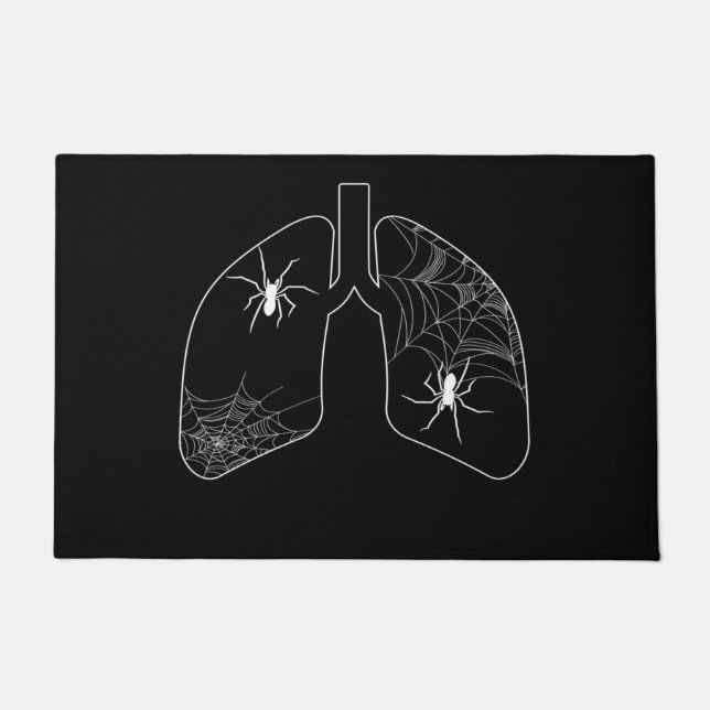 Schwarze Lungenspinnen | Halloween Spider Fußmatte (Vorderseite)