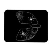 Schwarze Lungenspinnen | Halloween Spider Magnet (Horizontal)