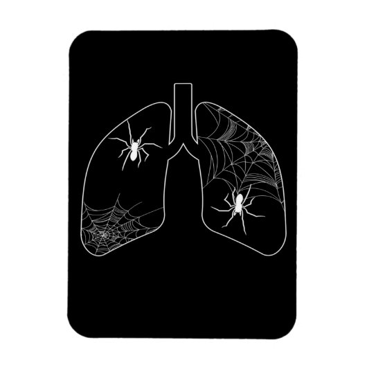 Schwarze Lungenspinnen | Halloween Spider Magnet (Vertikal)