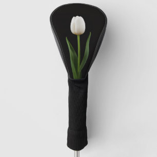 Schwarze Luxus-Golf_Driver-Abdeckung mit Perlenwei Golf Headcover