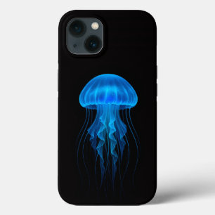 Schwarze Luxus-iPhone 13-Hülle 4 Luxe, Neonblaue Q Case-Mate iPhone Hülle