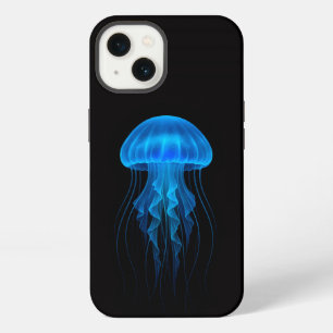 Schwarze Luxus-iPhone 13-Hülle 4 Luxe, Neonblaue Q iPhone 13 Hülle