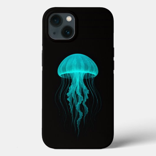 Schwarze Luxus-iPhone 13-Hülle mit leuchtenden Qua Case-Mate iPhone Hülle (Rückseite)