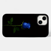 Schwarze Luxus-iPhone 14 Hülle Mate, Mitternachtsb (Rückseite (Horizontal))