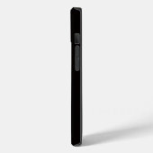 Schwarze Luxus-iPhone 14 Hülle Mate, Neon-Grüne Qu (Rückseite / Links)