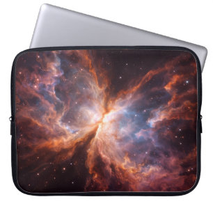 Schwarze Luxus-Laptop-Hülle 4, Butterfly-Nebel Laptopschutzhülle