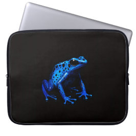 Schwarze Luxus-Laptop-Hülle, Blauer Elektrischer F Laptopschutzhülle