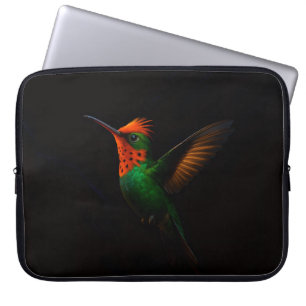 Schwarze Luxus-Laptop-Hülle, getuftete Coquette Laptopschutzhülle