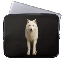 Schwarze Luxus-Laptoptasche 4, Elfenbein-Arktische
