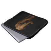 Schwarze Luxus-Laptoptasche, Indischer Elefant Laptopschutzhülle (Vorne Knopf)