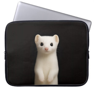 Schwarze Luxus-Laptoptasche mit stilvollem Hermeli Laptopschutzhülle