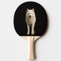 Schwarze Luxus-Ping-Pong-Schläger mit Ivory Arctic