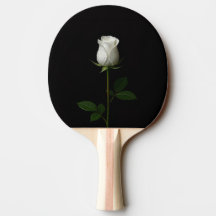 Schwarze Luxus-Ping-Pong-Schläger mit reiner weiße