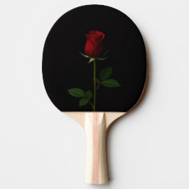 Schwarze Luxus-Ping-Pong-Schläger mit Samtroter Ro Tischtennis Schläger