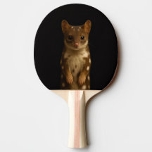 Schwarze Luxus-Ping-Pong-Schläger, Sweet Quoll