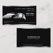 schwarze Luxusautokarte Visitenkarte (Vorne/Hinten)