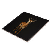 Schwarze Luxusfliese 4 mit eleganter Gazella Fliese (Seite)