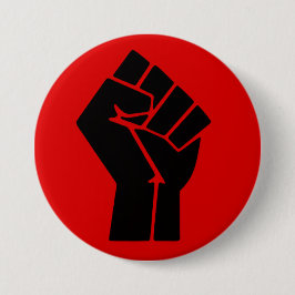 Schwarze Macht Faust Button