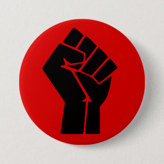 Schwarze Macht Faust Button