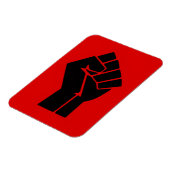 Schwarze-Macht-Faust Magnet (Linke Seite)