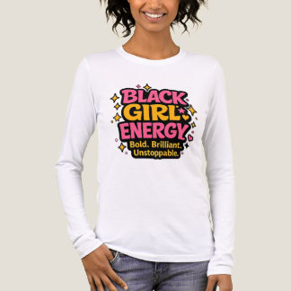 Schwarze Mädchen Energie Tri-Blend Shirt