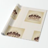 Schwarze Mädchen-Engel-Weihnachtschor-Geschenkpapi Geschenkpapier (Ungerollt)