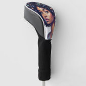 Schwarze Mädchen Golf Headcover (angewinkelt)