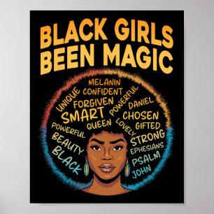 Schwarze Mädchen haben schwarze Magie Schwarze Ges Poster