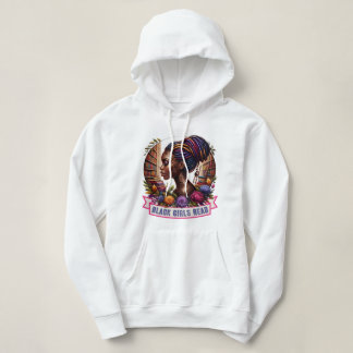 Schwarze Mädchen lesen Frauenhorodie Hoodie