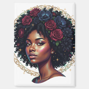 Schwarze Mädchen Magie Afro Diva Magnet