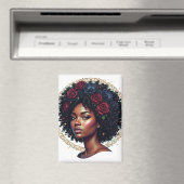 Schwarze Mädchen Magie Afro Diva Magnet (In Situ (Geschirrspüler))